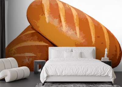 loaf of bread with sesame Wall mural