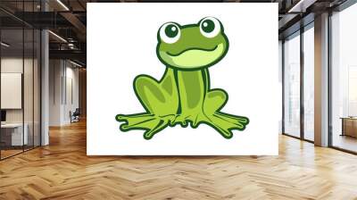 vector illustration of a frog Wall mural