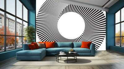 abstract halftone circular design Wall mural