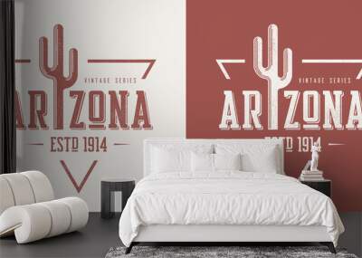 Arizona state textured vintage vector t-shirt and apparel design Wall mural