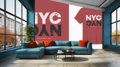 New York City stylish t-shirt and apparel design. Vector print,  Wall mural