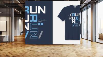 Run wild t-shirt and apparel design. Vector print, typography, p Wall mural