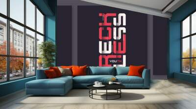 Set of graphic modern t-shirt vector designs, typography Wall mural