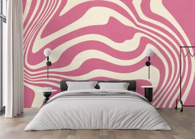 Groovy textures background Wall mural