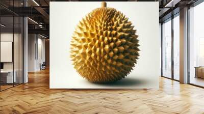 Durian fruit isolated on white background Wall mural