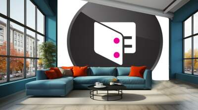 simple logo icon Wall mural