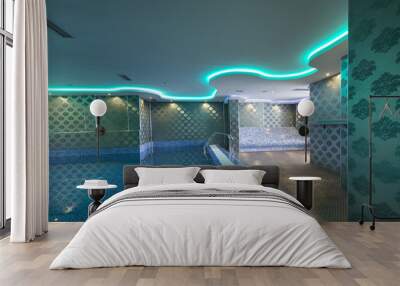 Swimming pool in luxury hotel spa center  Wall mural