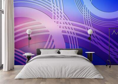 Cerchi blu Wall mural