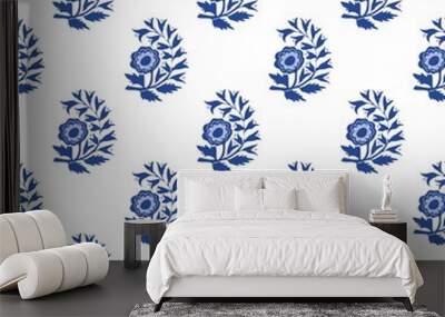 Decorative floral vector seamless pattern design Wall mural