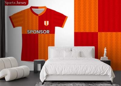 Vector sport jersey soccer for sublimation Wall mural