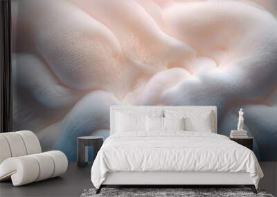 An elegant and delicate texture of a soft and foamy background in a trendy color Wall mural