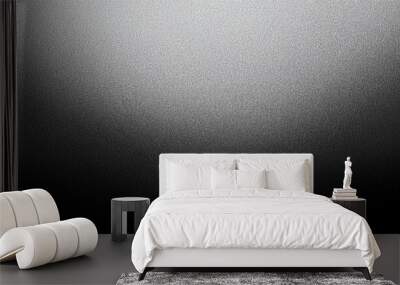 Grainy gradient background, grey black white monochrome abstract noise texture  Wall mural