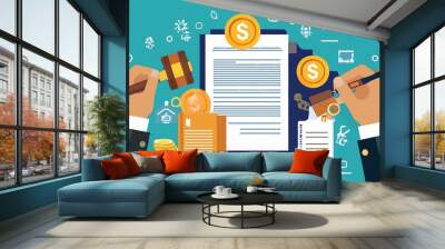 Legal Document Compliance Solutions Wall mural