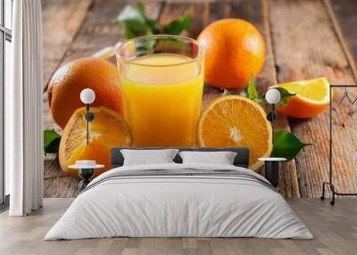 organic orange juice Wall mural