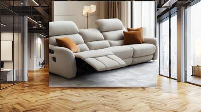 A high-end reclining sofa with an electric system and a smooth rocking feature Wall mural