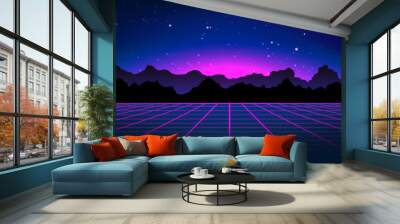 Futuristic abstract background  Wall mural