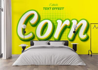 corn editable text effect Wall mural