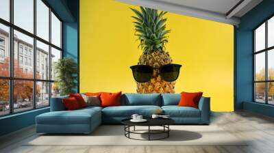 Fresh pineapple Wall mural