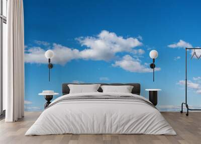 blue sky with white sky background landscape high res Wall mural