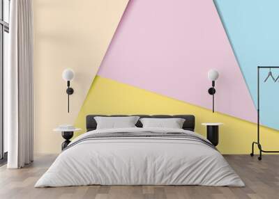 Pastel paper banner Wall mural