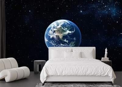 Stunning view of planet earth in space Wall mural