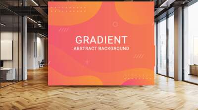 colorful gradient abstract background with geometric shape Wall mural