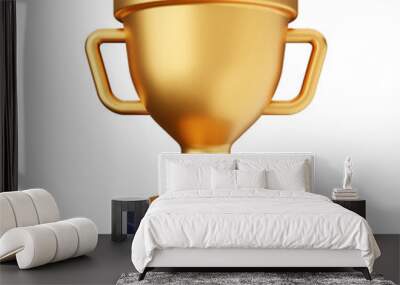 gold trophy cup 3d render icon illustration Wall mural