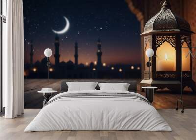 lantern islamic background Wall mural