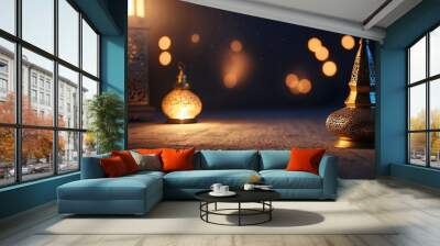 lantern islamic background Wall mural