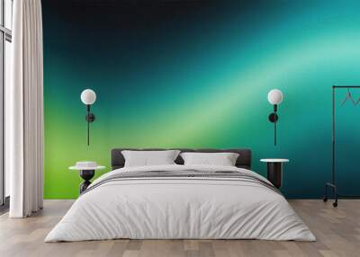 teal green gradient abstract background Wall mural