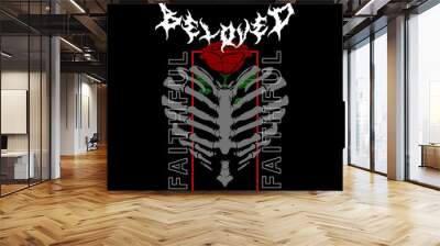 Beloved vector streetwear design clothing Wall mural