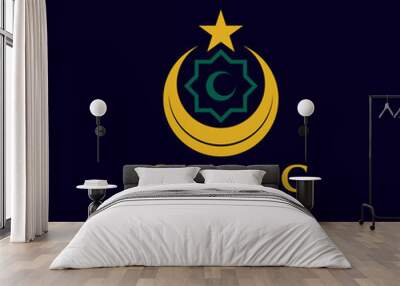 Islamic logo concept design vector Wall mural