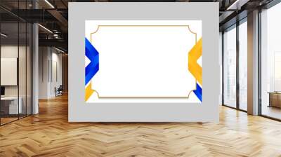 Modern elegant blank certificate template design background Wall mural