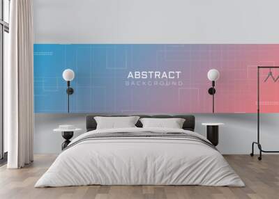 Linkedin banner simple abstract background Wall mural