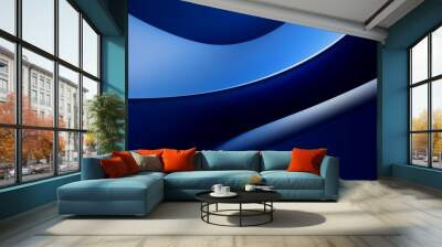 blue abstract background Wall mural