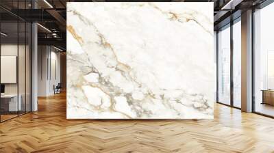 White marble texture and background,texture of natural marble brown and beige color Wall mural