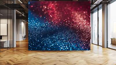  Abstract patriotic red white and blue glitter sparkle background Wall mural