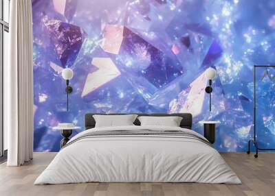 A background that looks like sparkling crystal shards Wall mural