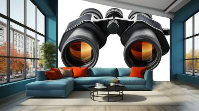 Pair of Binoculars on White Background Transparent PNG Wall mural