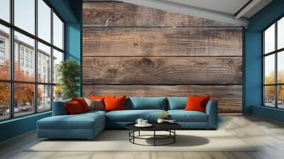 aged barn wood texture background Wall mural