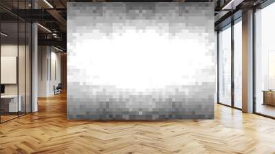 Frame pixel art monochrome techno abstract background Wall mural