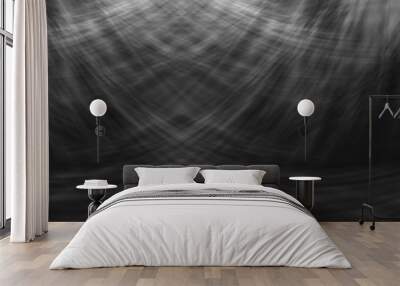 Retro abstract black wave pattern background Wall mural