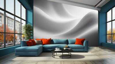 White velvet texture smooth art web header design, AI generative Wall mural