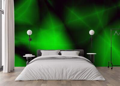 Wide background abstract texture green light design Wall mural