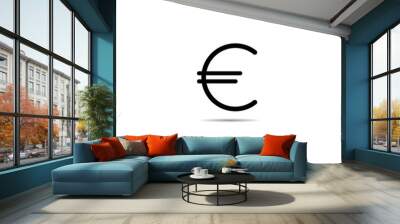 Euro icon Wall mural