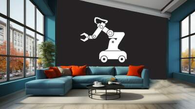 industrial robot logo Wall mural