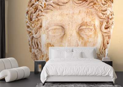 Stone statue on pedestal Wall mural