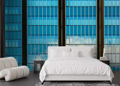 windows of modern building Wall mural