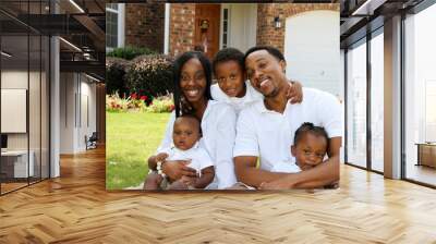 African American Family Wall mural