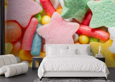 Detailed macro photo of candy Wall mural